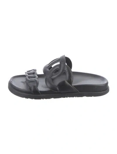Pre-owned Hermes 2021 Extra Slides In Black