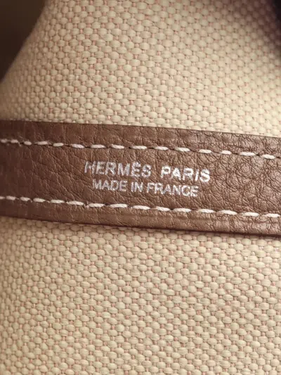 Pre-owned Hermes 2021 Garden File Pm Tote Bag In Neutral