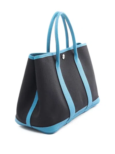 Pre-owned Hermes 2021 Garden Party Tpm Handbag In Black