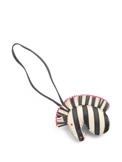 Pre-owned Hermes 2021 Geegee Savannah Bag Charm In Black