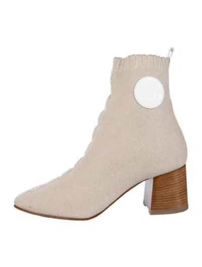 Pre-owned Hermes 2021 Jenna 60 Sock Boots In Grey