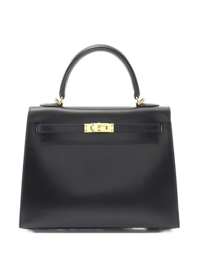 Pre-owned Hermes 2021 Kelly 25 Handbag In Black