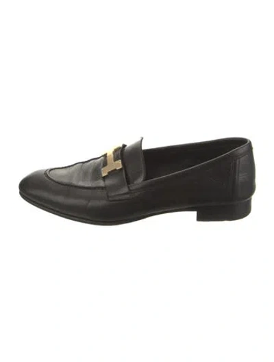 Pre-owned Hermes 2021 Paris Loafers In Black