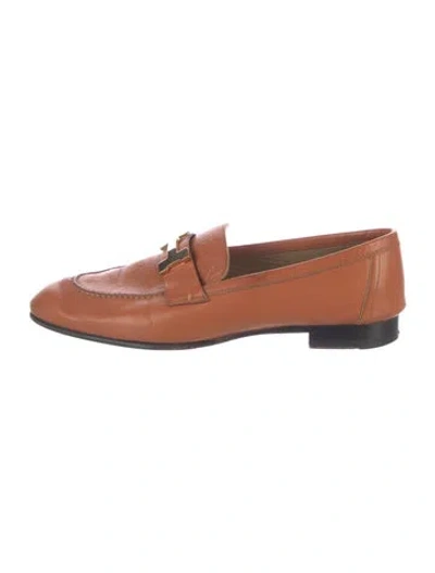 Pre-owned Hermes 2021 Paris Loafers In Brown
