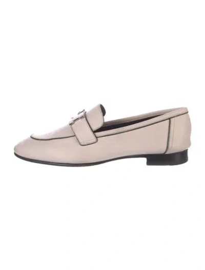 Pre-owned Hermes 2021 Paris Loafers In Pink