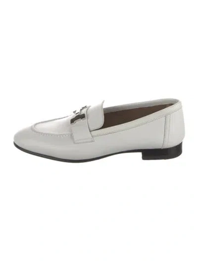 Pre-owned Hermes 2021 Paris Loafers In White