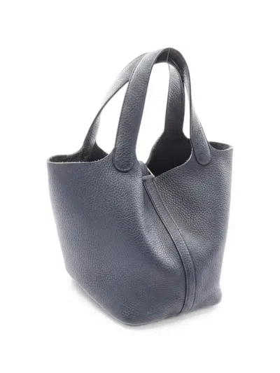 Pre-owned Hermes 2021 Picotan Lock Pm Tote Bag In Green