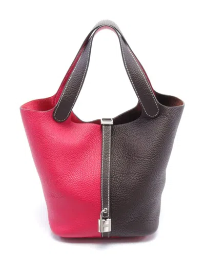 Pre-owned Hermes 2021 Picotin Lock Pm Tote Bag In Pink