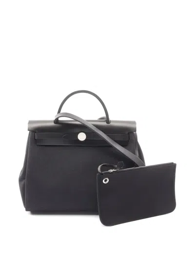 Pre-owned Hermes 2021 Pm Herbag Tote Bag In Black