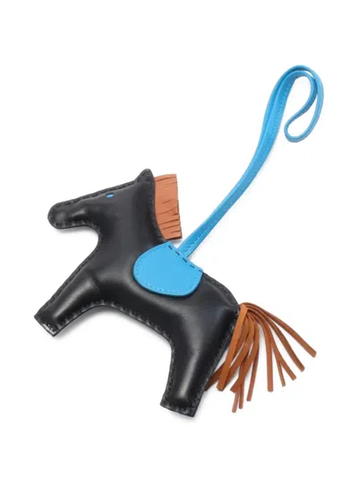 Pre-owned Hermes 2021 Rodeo Mm Leather Bag Charm