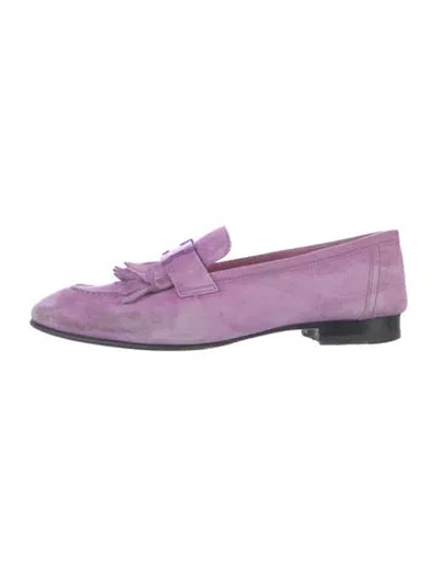 Pre-owned Hermes 2021 Royal Loafers In Purple