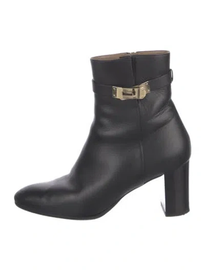 Pre-owned Hermes 2021 Saint Germain Boots In Black
