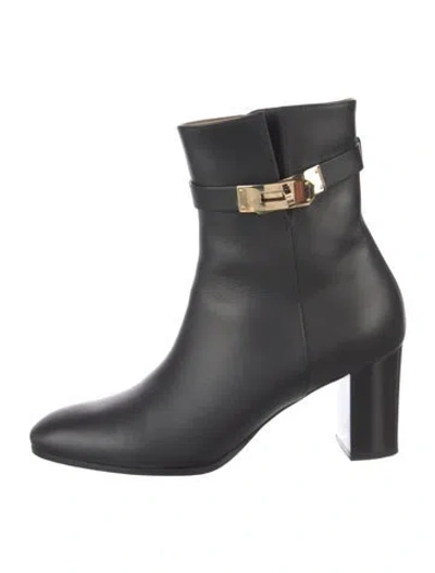 Pre-owned Hermes 2021 Saint Germain Boots In Black