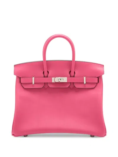 Pre-owned Hermes 2021 Swift Birkin Retourne 25 Handbag In Pink