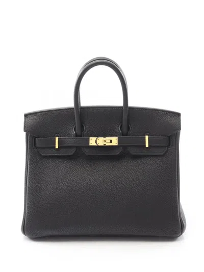 Pre-owned Hermes 2021 Togo Birkin 25 Handbag In Black