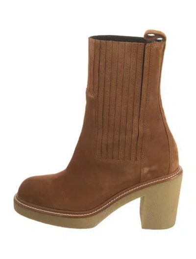 Pre-owned Hermes 2021 Vandale Boots In Brown