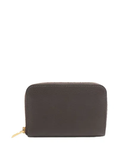 Pre-owned Hermes 2021 Zip Ango Wallet In Green