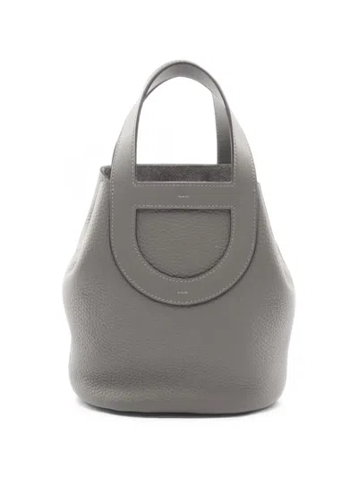 Pre-owned Hermes 2022 18 In The Loop Tote Bag In Grey