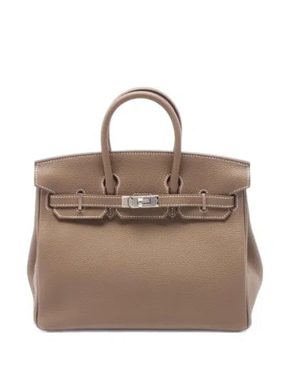 Pre-owned Hermes 2022 Birkin 25 Handbag In Brown