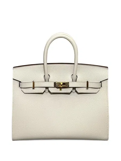 Pre-owned Hermes 2022 Birkin 25 Handbag In Neutral