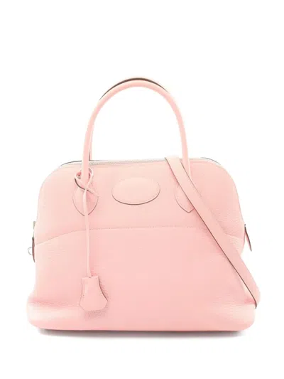 Pre-owned Hermes 2022 Bolide 31 Handbag In Pink