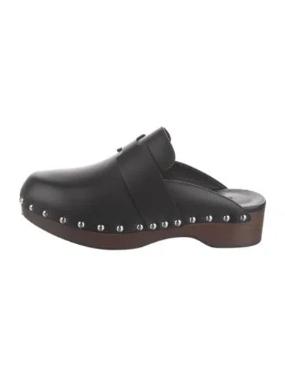 Pre-owned Hermes 2022 Carlotta Mules In Black