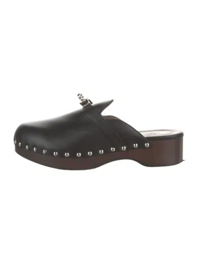 Pre-owned Hermes 2022 Carlotta Mules In Black