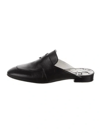 Pre-owned Hermes 2022 Catena Mules In Black