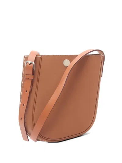 Pre-owned Hermes 2022 Cavaliere 21 Shoulder Bag In Brown