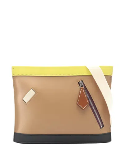 Pre-owned Hermes 2022 Colormatic Horizontal Chai Nata Lime Fauve Shoulder Bag In Neutral