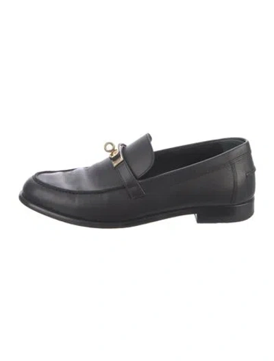 Pre-owned Hermes 2022 Destin Loafers In Black