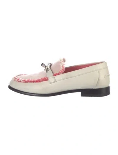Pre-owned Hermes 2022 Destin Loafers In Pink