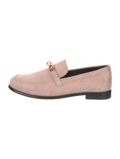 Pre-owned Hermes 2022 Destin Loafers In Pink