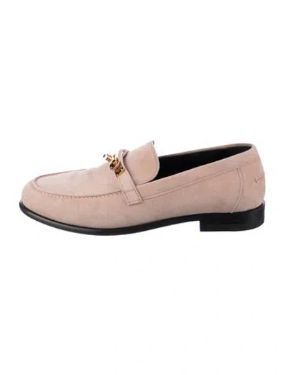Pre-owned Hermes 2022 Destin Loafers In Pink