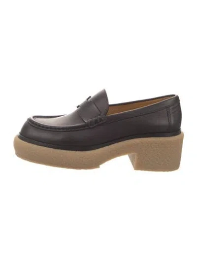 Pre-owned Hermes 2022 Dublin Loafers In Black