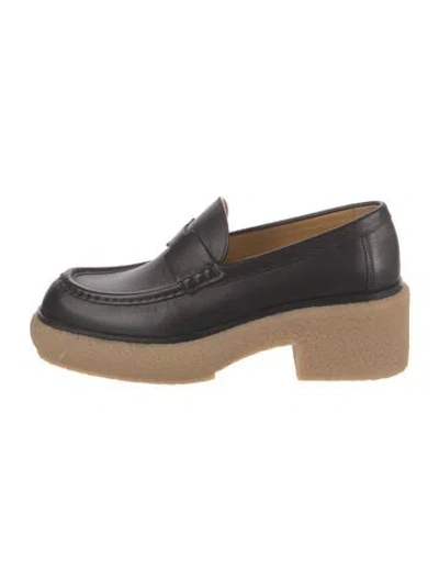 Pre-owned Hermes 2022 Dublin Loafers In Black