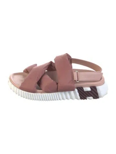 Pre-owned Hermes 2022 Electric Sandals In Pink