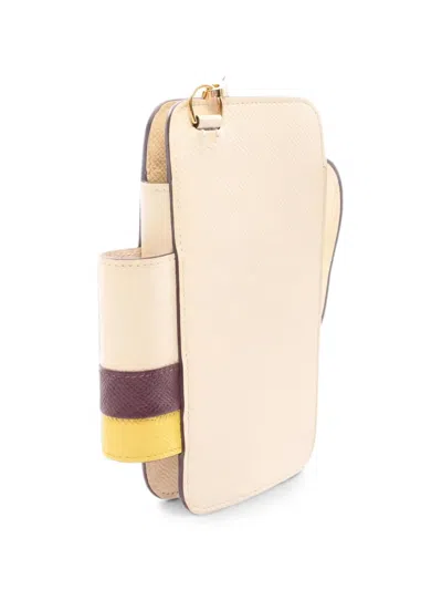 Pre-owned Hermes 2022 Epsom Leather Phone Case In Neutral