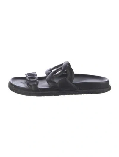 Pre-owned Hermes 2022 Extra Slides In Black