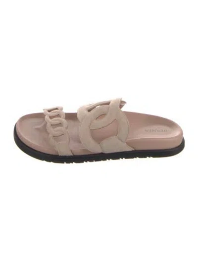 Pre-owned Hermes 2022 Extra Slides In Pink