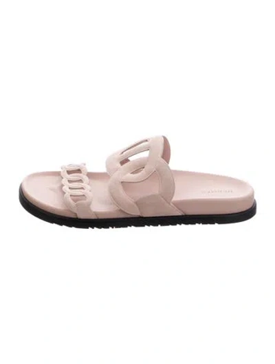 Pre-owned Hermes 2022 Extra Slides In Pink