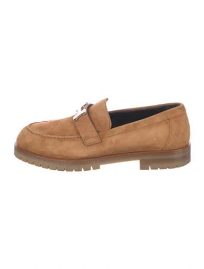 Pre-owned Hermes 2022 Faubourg Loafers In Neutral