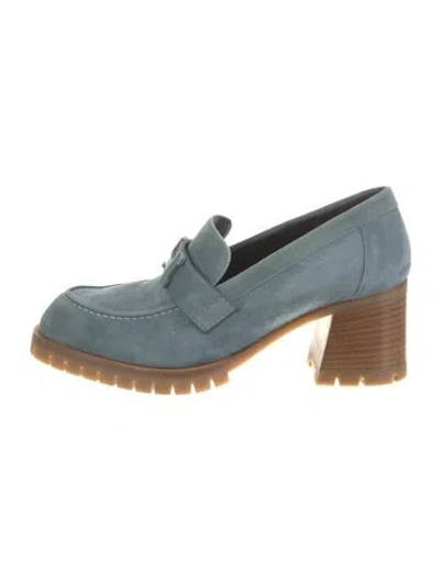 Pre-owned Hermes 2022 Foch 60 Pumps In Blue
