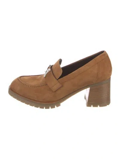 Pre-owned Hermes 2022 Foch 60 Pumps In Brown