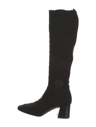 Pre-owned Hermes 2022 Fontaine 60 Boots In Black