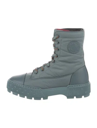 Pre-owned Hermes 2022 Fresh Combat Boots In Blue