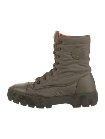 Pre-owned Hermes 2022 Fresh Combat Boots In Green