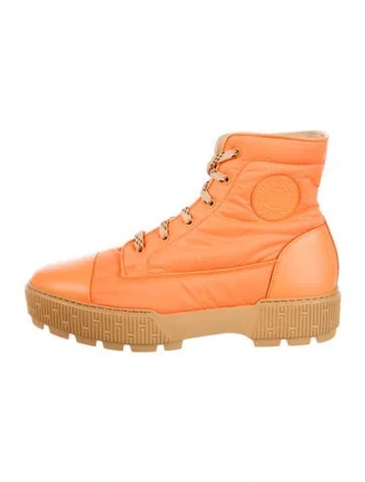Pre-owned Hermes 2022 Fresh Hiking Boots In Orange