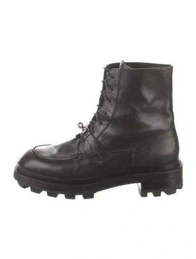 Pre-owned Hermes 2022 Funk Combat Boots In Black