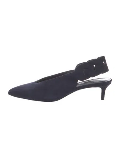 Pre-owned Hermes 2022 Gabriela Slingback Pumps In Blue